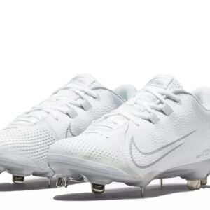 Nike Hyperdiamond 4 Pro Women's Softball Cleat SZ 8 White/Grey