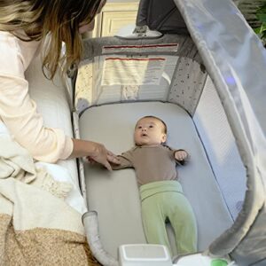 Ingenuity Dream Hero Starlight 3-in-1 Co-Sleeping Bassinet and Crib - Lume (Grey), Unisex, Newborn to 12 Months