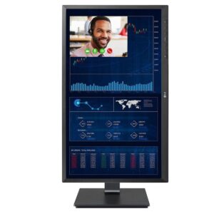 LG 24CN650N-6N 24” FHD IPS TAA All-in-One Thin Client with Quad-core Processor, Built-in FHD Webcam & Speaker (Renewed)