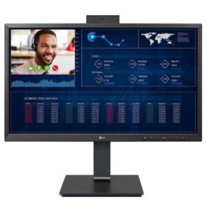 LG 24CN650N-6N 24” FHD IPS TAA All-in-One Thin Client with Quad-core Processor, Built-in FHD Webcam & Speaker (Renewed)