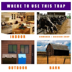 Auzeuner Mouse Trap Bucket Flip Lid (3 Pack) for 5 Gallon Bucket, Humane Mouse Trap Mice Trap Rat Trap, Indoor/Outdoor/Patio/Chicken Coop