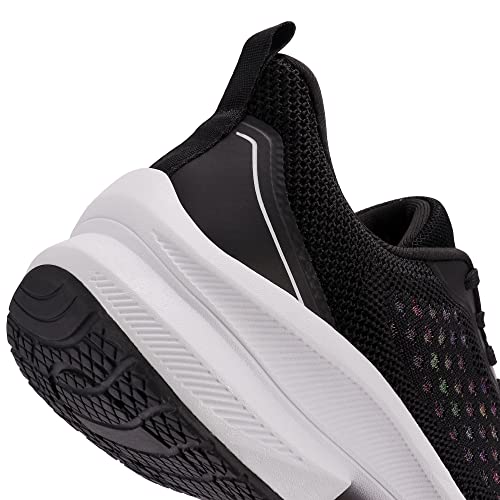 TM WILL Womens Walking Shoes Non Slip Running Sneakers Fashion Comfort Tennis Athletic Casual Shoes for Work Nursing Food Service Black 9