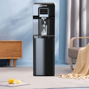 SOOPYK 2 in 1 Bottom Load Water Cooler Dispenser with Ice Maker for 5 Gallon Bottle 27 lbs in 24 hrs for Home Office (Without Hot Water)