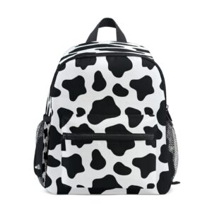 Preschool Backpack Cow Print Backpack Cute School Bag Bookbag for Elementary Toddler Kindergarten