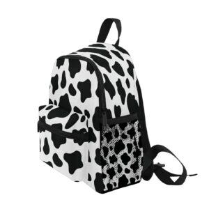 Preschool Backpack Cow Print Backpack Cute School Bag Bookbag for Elementary Toddler Kindergarten