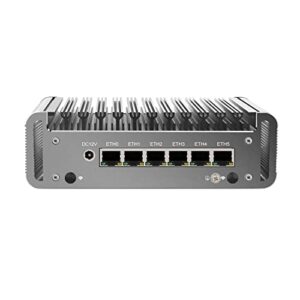 Micro Firewall Appliance, Mini PC, OPNsense, Untangle, VPN, Router PC, Intel Core I5 1135G7, HUNSN RJ25a, AES-NI, 6 x Intel I211, COM, HDMI, 4 x USB3.1, Sim Slot, 16G RAM, 256G SSD