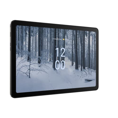 Nokia T21 4G + Wi-Fi Android Tablet (Charcoal Grey) - 10.36" 2K Screen 64GB Storage + 4GB RAM, GSM Unlocked - International Version