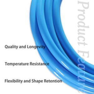 MSAEIQUN Pneumatic Tubing Blue Polyurethane PU Air Hose Pipe Tube Kit 8mm or 5/16 OD 5mm ID 10 Meter 32.8ft for Air Line or Fluid Transfer (8mm x 10M)