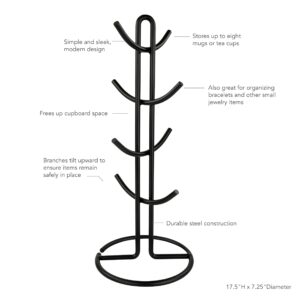 Spectrum Diversified Euro 8-Mug Holder for Storage and Organization of Coffee and Tea Mugs