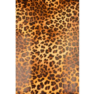 yifasy 19.7 feet wallpaper roll leopard animal print peel and stick removable shelf liner women makeup box decor (236x17.7 inch)