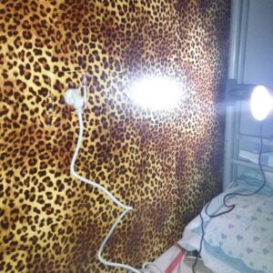 Yifasy 19.7 feet Wallpaper Roll Leopard Animal Print Peel and Stick Removable Shelf Liner Women Makeup Box Decor (236x17.7 Inch)