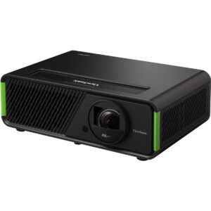 viewsonic x2-4k uhd short throw projector designed for xbox with cinematic colors, 4.2ms response time, 240 hz refresh rate, 1.2x optical zoom, and hdr/hlg support