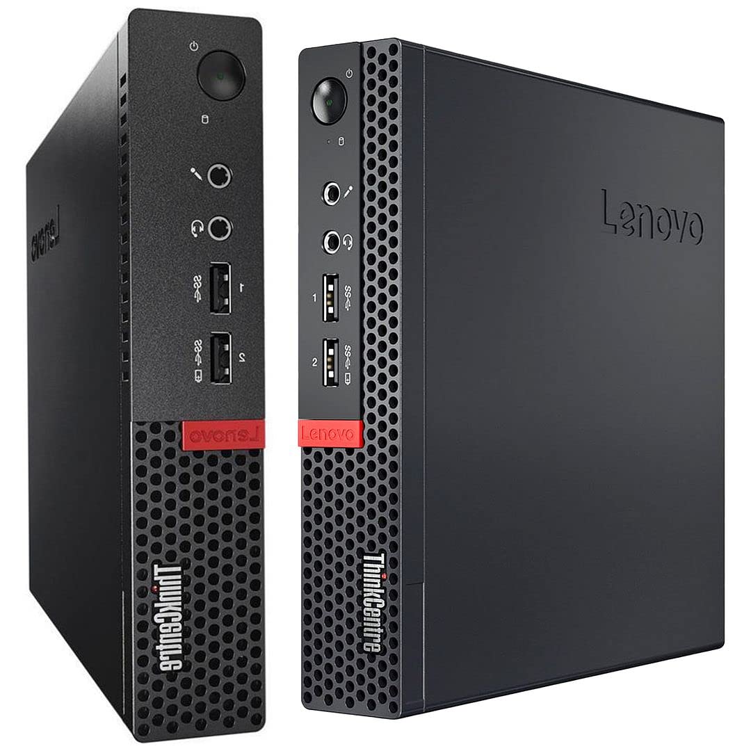 Lenovo M710q Computer Desktop PC with 23.8" FHD Monitor, Intel Core i7-6700T, 32GB RAM New 512GB NVMe SSD, Wi-Fi 6E Bluetooth, Wireless Keyboard Mouse Desk Pad Windows 10 Pro (Renewed)