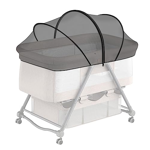 DUOMI Mosquito Net for Bassinet,Portable Bassinet Mosquito Net Cover,Bassinet Net Cover to Keep Pets Out.