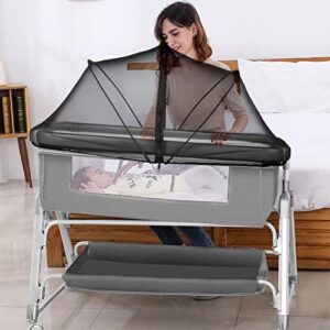 DUOMI Mosquito Net for Bassinet,Portable Bassinet Mosquito Net Cover,Bassinet Net Cover to Keep Pets Out.