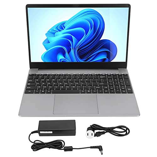 FOTABPYTI 15.6in Laptop, Laptop Computer High Performance Processor FHD Screen Ultra Thin for Work (16+512G US Plug)