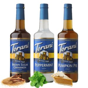 torani winter syrup flavors sugar free brown sugar cinnamon peppermint pumpkin pie coffee flavoring