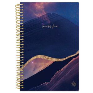 bloom daily planners 2024 pocket planner - 4” x 6” - (january 2024 - december 2024) - mini weekly/monthly agenda organizer & calendar book - midnight mountains