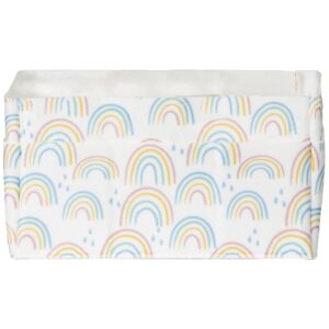 Sammy & Lou Painted Rainbow 2-Pack Felt Diaper Caddy Set, Includes Portable Diaper Organizer and Baby Wipes Caddy