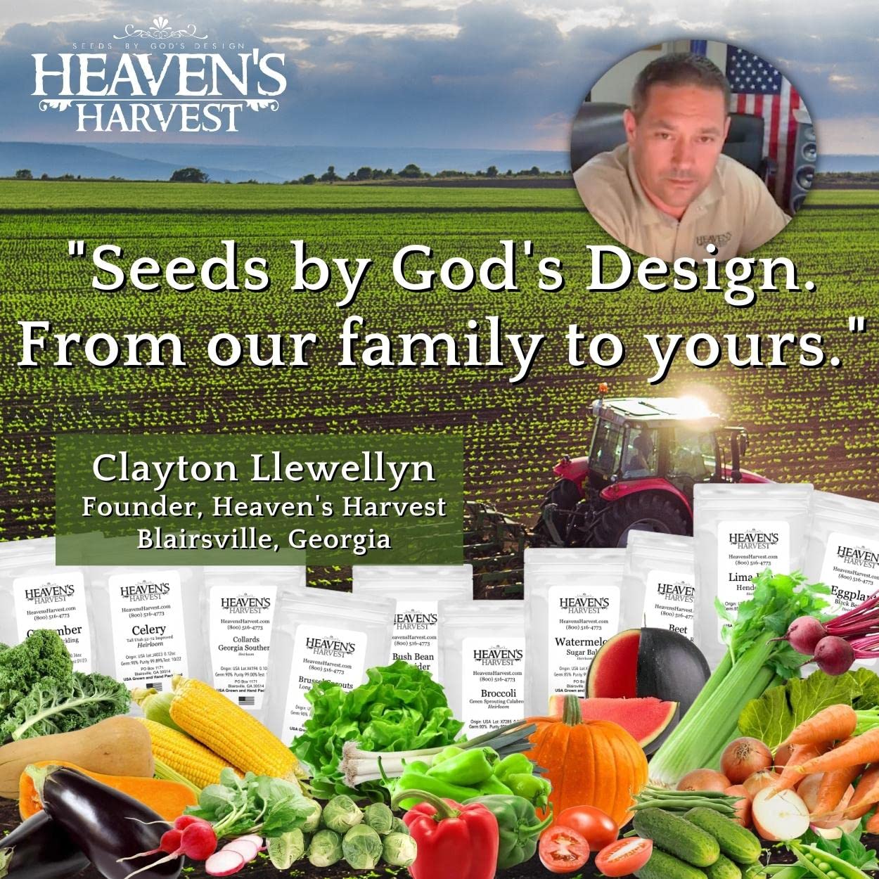 Heaven’s Harvest “10 Year Garden” Survival Seed Bank Kit | Over 25k Non GMO Heirloom Vegetable Survival Seeds + 2 Free Bonus Items: Clyde’s Garden Planner + Seed Vault Storage Drum for 10 Year Storage