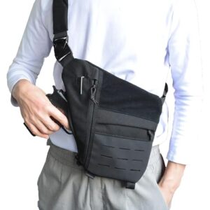 crossbody sling bag, anti thief conceal carry handgun bag, stealth personal pocket bag over shoulder backpack for men women