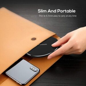 20W Wireless Charger Pad,Fast Wireless Charging Compatible with iPhone 15/15 Pro/14 Pro Max/14/13/12/11/SE/X/XR/AirPods,15W Phone Induction Charge Station for Samsung,Pixel,Xperia,LG G8(No Plug)