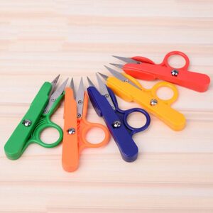 Yarn Thread Snips 12 PCS Professional Point Quick-Clip Heavy Duty Sewing with Stainless Steel Blade and Soft Handles Mini