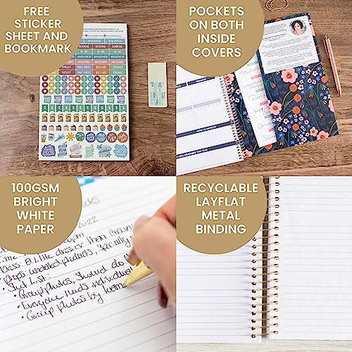 bloom daily planners 2024 (8.5" x 11") Calendar Year Day Planner (January 2024 - December 2024) - Weekly/Monthly Dated Agenda Organizer with Tabs - Poppy Meadow