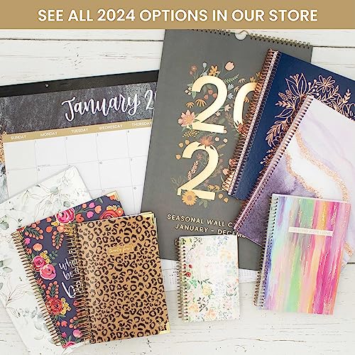 bloom daily planners 2024 (8.5" x 11") Calendar Year Day Planner (January 2024 - December 2024) - Weekly/Monthly Dated Agenda Organizer with Tabs - Poppy Meadow