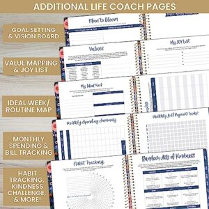 bloom daily planners 2024 (8.5" x 11") Calendar Year Day Planner (January 2024 - December 2024) - Weekly/Monthly Dated Agenda Organizer with Tabs - Poppy Meadow