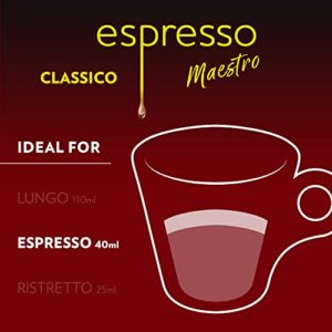 Lavazza Espresso Classico Medium Roast 100% Arabica Aluminum Capsules Compatible with Nespresso Original Machines (Pack of 60) ,Value Pack, Sweet and balanced, dark crema, Intensity 9 13