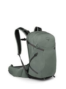 osprey sportlite 25l unisex hiking backpack, pine leaf green, m/l, extended fit