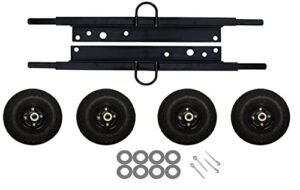 custom install parts fixed axle wagon wheel kit compatible with honda eu3000is generator includes all terrain never flat tires