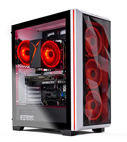 Skytech Gaming Chronos Gaming PC Desktop – AMD Ryzen 7 5700X 3.4 GHz, NVIDIA RTX 4070 Ti, 1TB NVME SSD, 16GB DDR4 RAM 3200, 750W Gold PSU, 11AC Wi-Fi, Windows 11 Home 64-bit