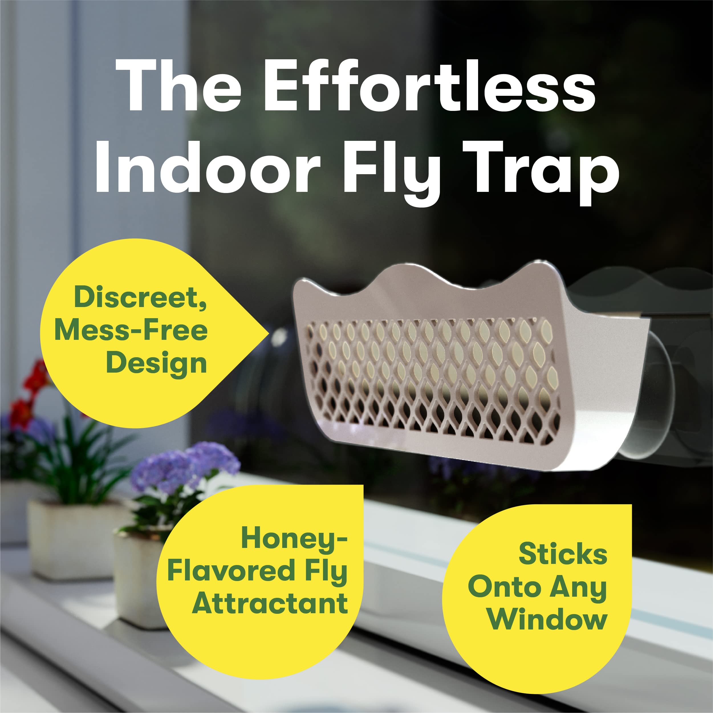 BugMD Barfly - Window Fly Traps (2 Pack) - Window Fly Paper Trap for Indoor, Window Fly Strips/Tape for Home, Fly Catcher/Control