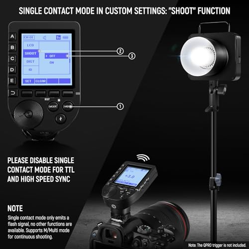 NEEWER Q4 400Ws 2.4G TTL Outdoor Studio Flash Strobe (New Look),1/8000 HSS 2800mAh Battery Powered Photography Monolight Speedlite 30W Modeling Lamp/400 Full Power Flash/0.01-1.2s Recycle/Bowens Mount