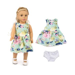 XFEYUE 7 Sets 18 inch Doll Clothes Gifts and Accessories, Mickey,Unicorn Doll Clothes Fit American18 inch Doll