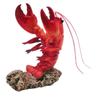 lobster wine bottle holder, nautical décor, freestanding tabletop decoration, 7.5 inches