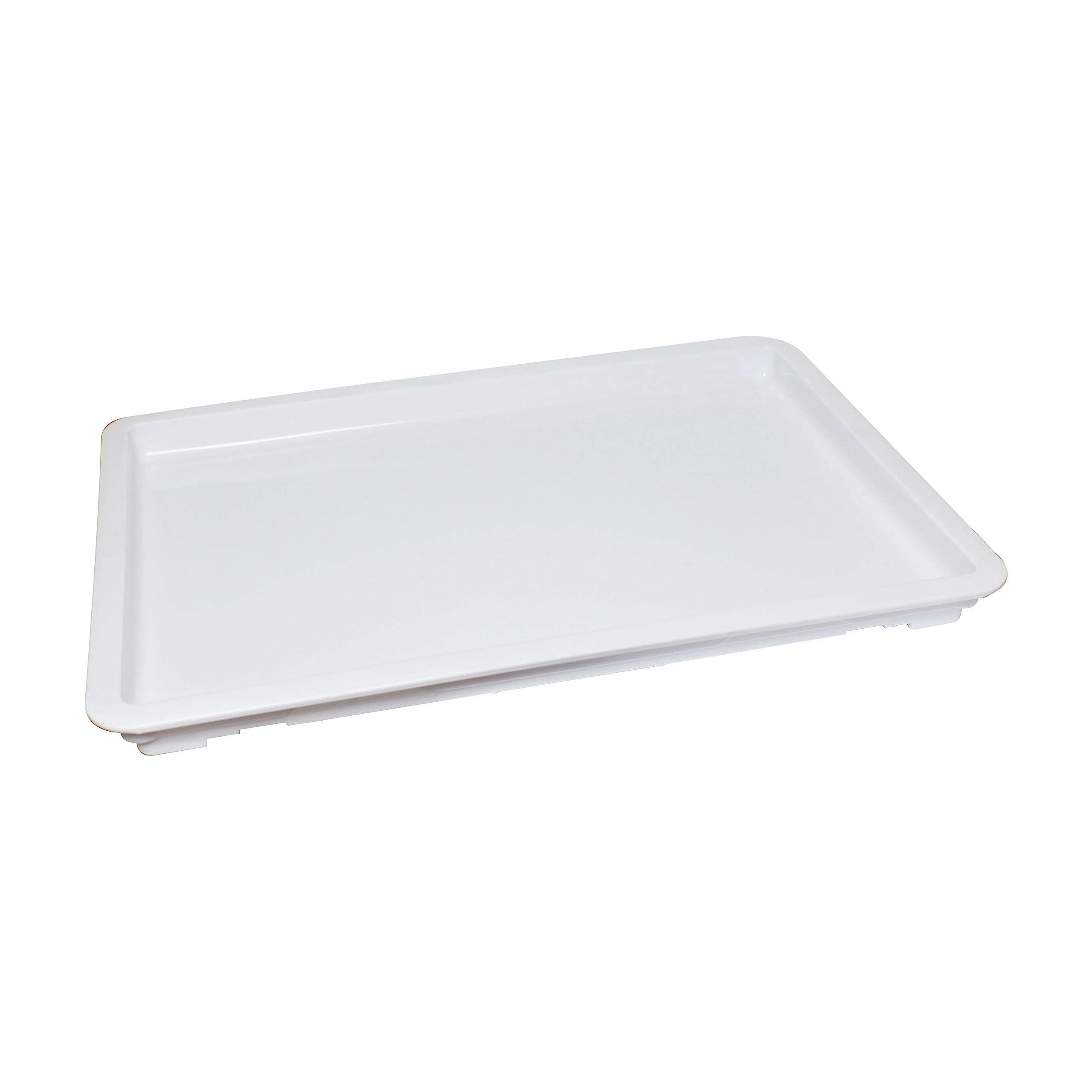 TrueCraftware- 18" x 26" Pizza Dough Proofing Box Cover White Color- Stackable Household Pizza Dough Tray Lid Quality Tray Pizza Dough Proofing Container Cover for Home Kitchen Restaurants