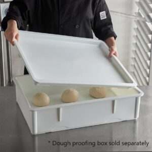 TrueCraftware- 18" x 26" Pizza Dough Proofing Box Cover White Color- Stackable Household Pizza Dough Tray Lid Quality Tray Pizza Dough Proofing Container Cover for Home Kitchen Restaurants