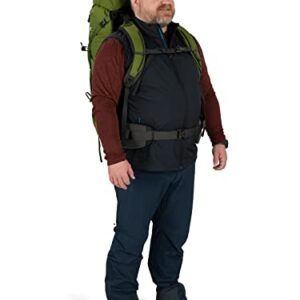 Osprey Aether 65L Men's Backpacking Backpack, Garlic Mustard Green, Extended Fit, Small/Medium