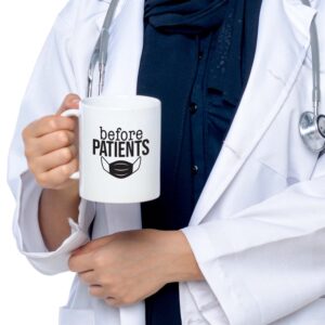 Canopy Street Before Patients Mug And After Patients Glass/Two Piece Coffee Cup Stemless Wine Glass Set/Funny Nurse Doctor Dentist Hygienist Therapist Present