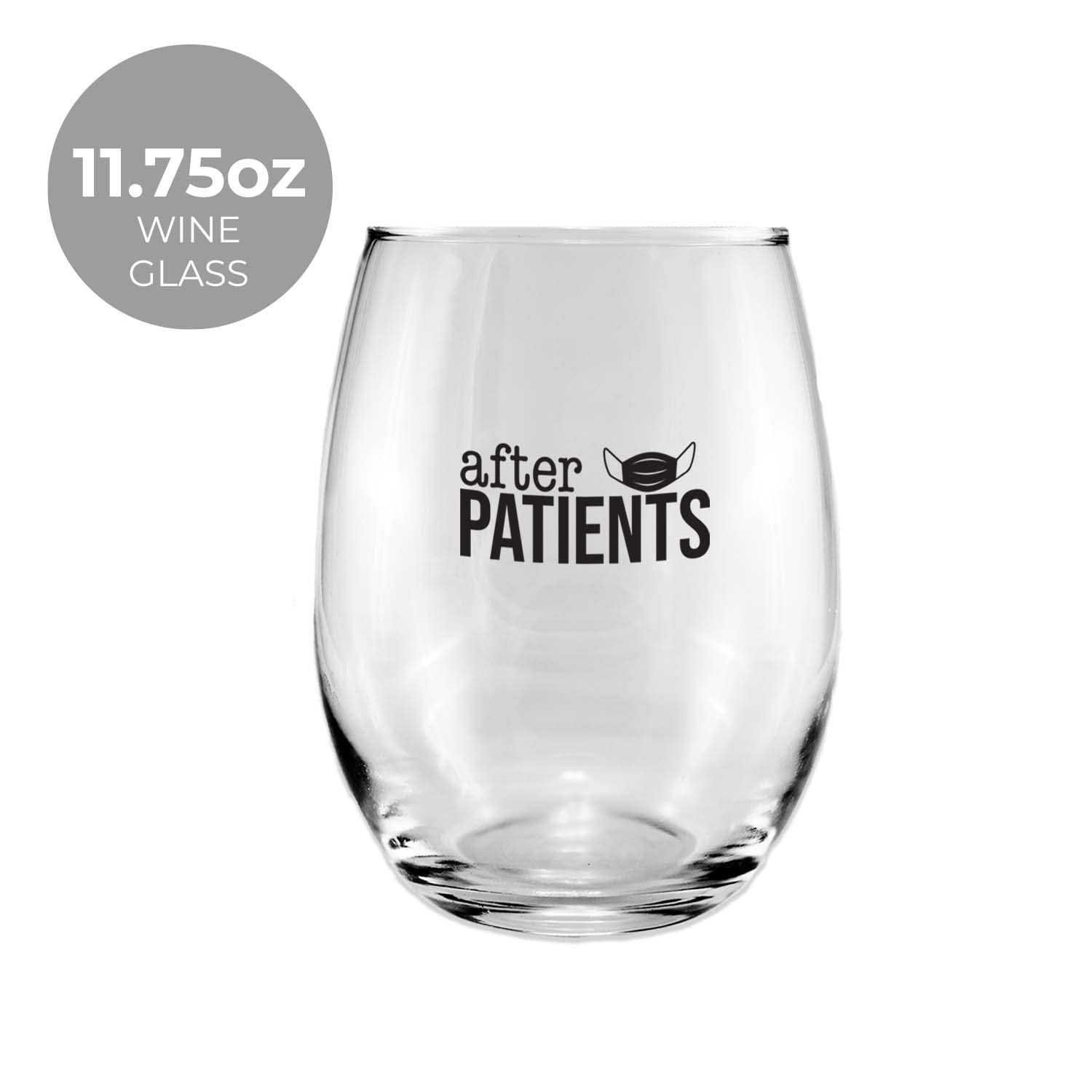 Canopy Street Before Patients Mug And After Patients Glass/Two Piece Coffee Cup Stemless Wine Glass Set/Funny Nurse Doctor Dentist Hygienist Therapist Present