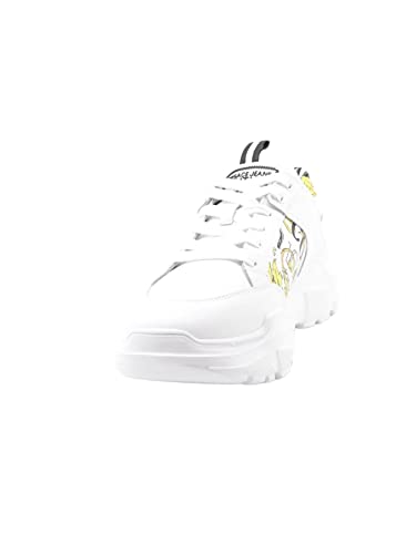 VERSACE JEANS COUTURE Men Speedtrack Sneakers Gold - White 10.5 US