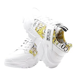 VERSACE JEANS COUTURE Men Speedtrack Sneakers Gold - White 10.5 US