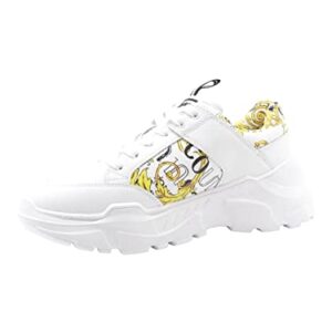 VERSACE JEANS COUTURE Men Speedtrack Sneakers Gold - White 10.5 US