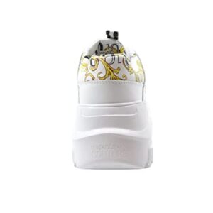 VERSACE JEANS COUTURE Men Speedtrack Sneakers Gold - White 10.5 US