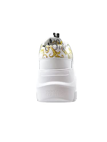 VERSACE JEANS COUTURE Men Speedtrack Sneakers Gold - White 10.5 US