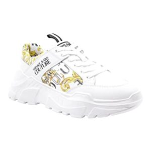 VERSACE JEANS COUTURE Men Speedtrack Sneakers Gold - White 10.5 US