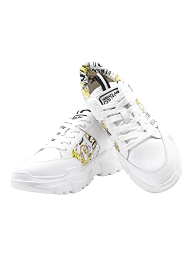 VERSACE JEANS COUTURE Men Speedtrack Sneakers Gold - White 10.5 US